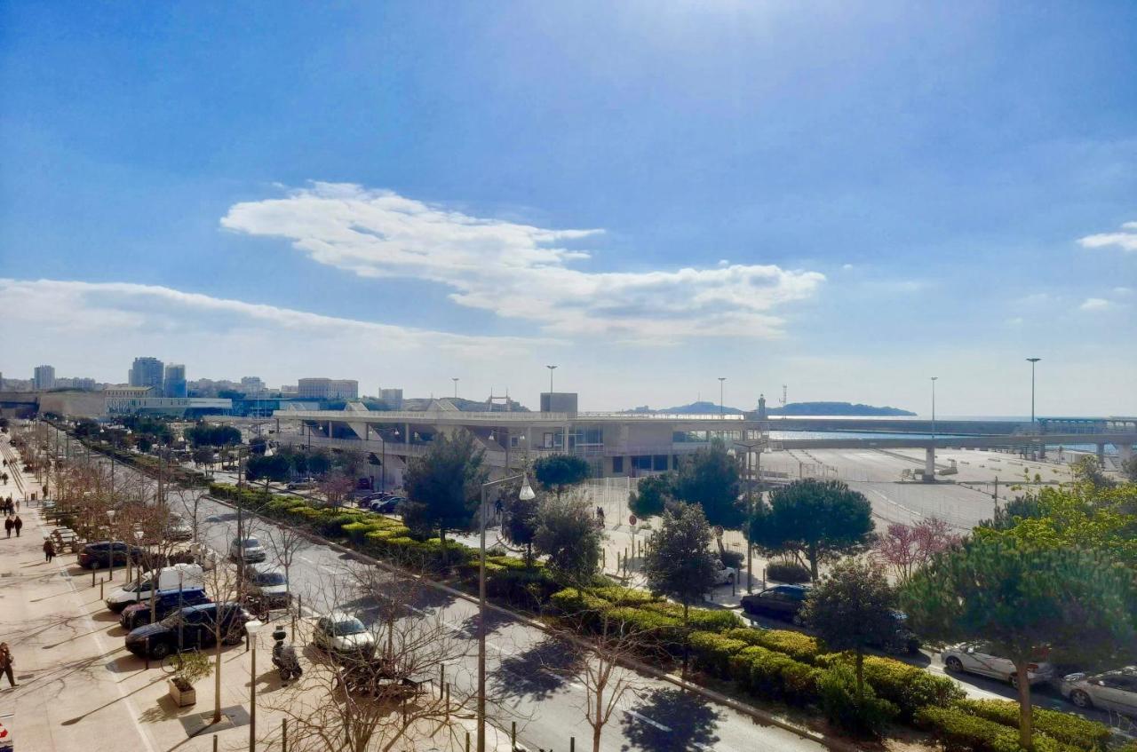 Spacieux Et Lumineux Appartement Vue Mer Joliette มาร์กเซย ภายนอก รูปภาพ